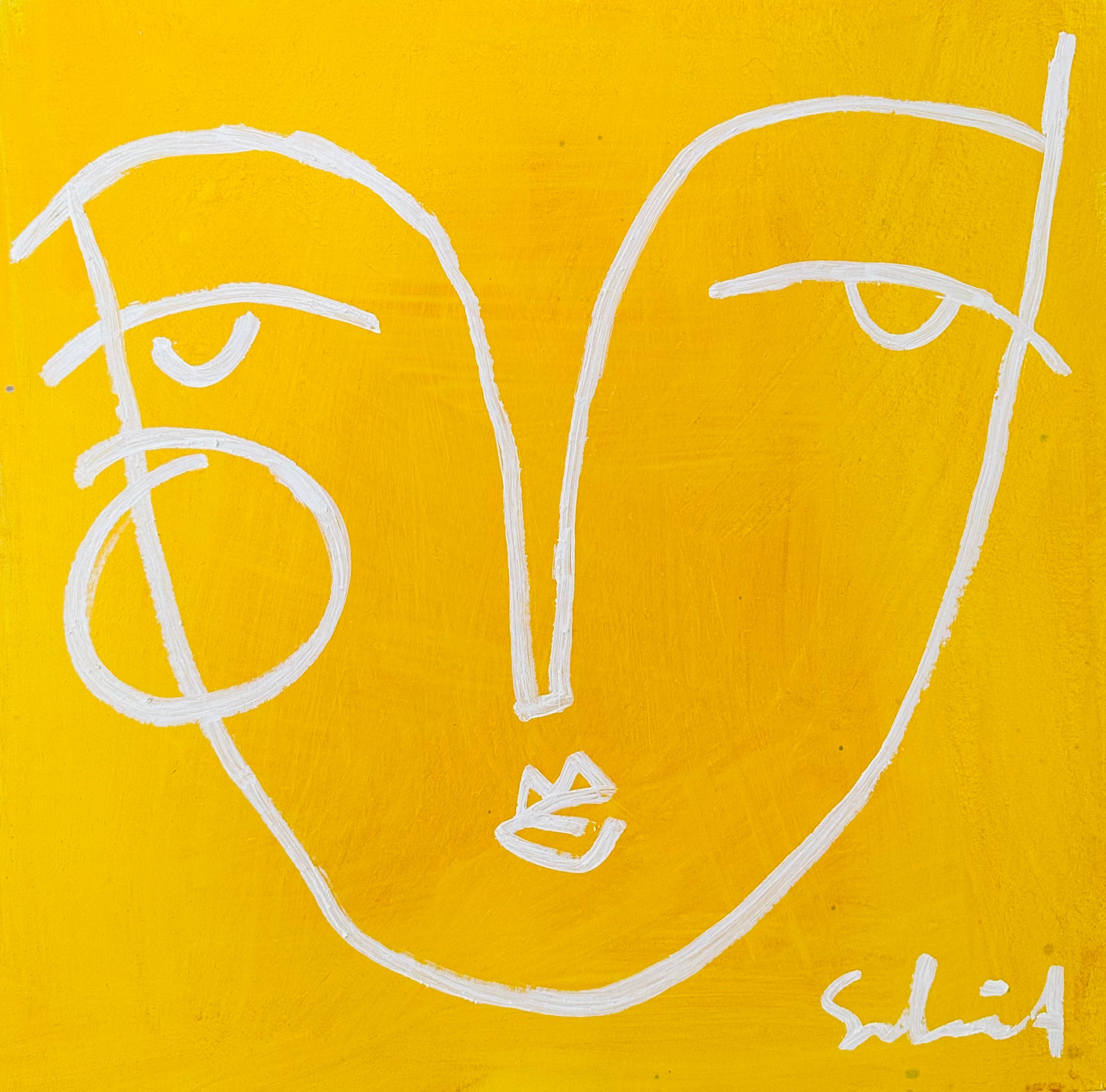 Marigold with Line Face