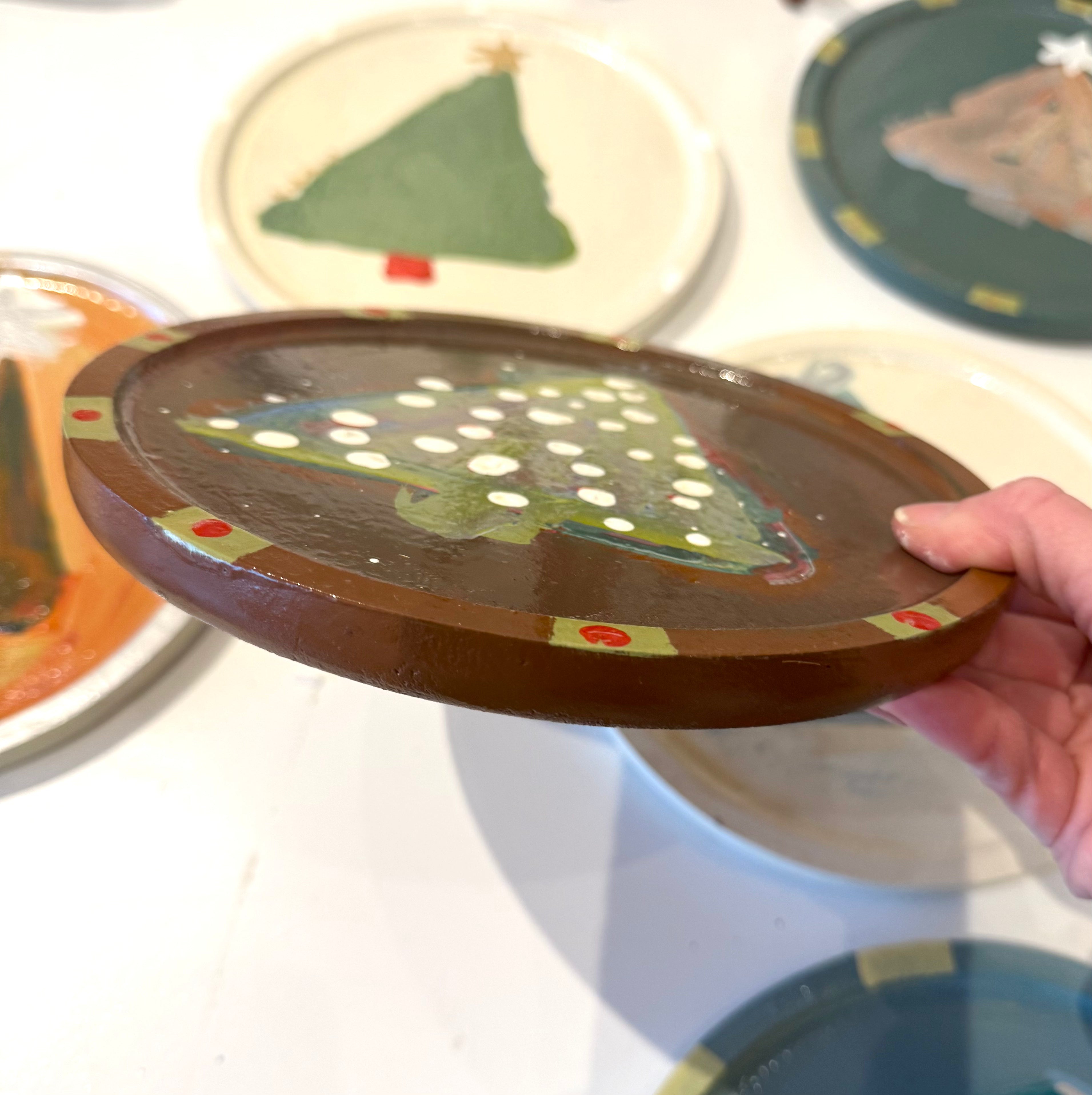 Christmas Tree Powder Puff Lights