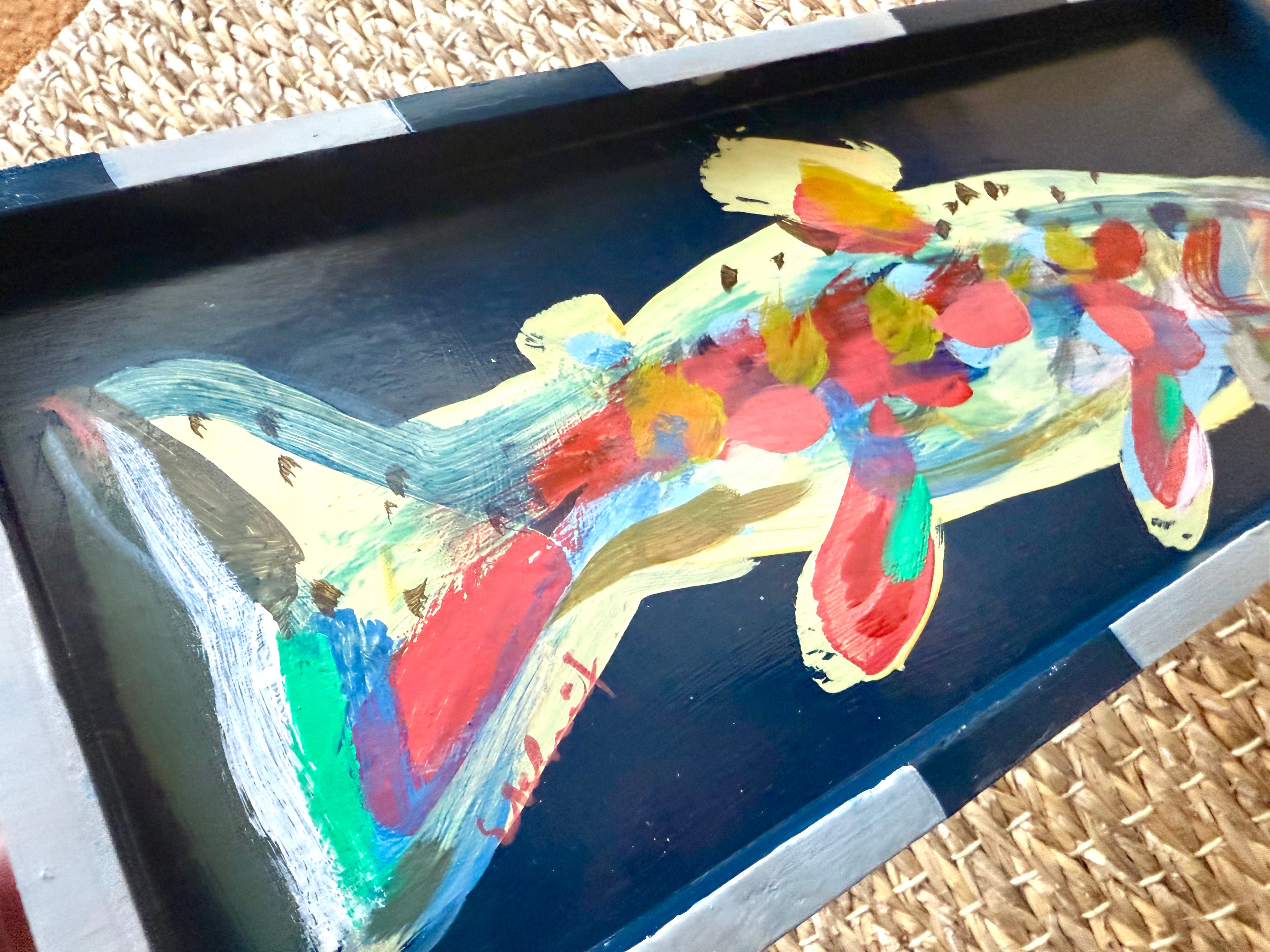 Fish Valet Robe Blue