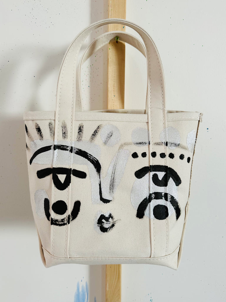 Small Hand-Painted Tote Bag 7