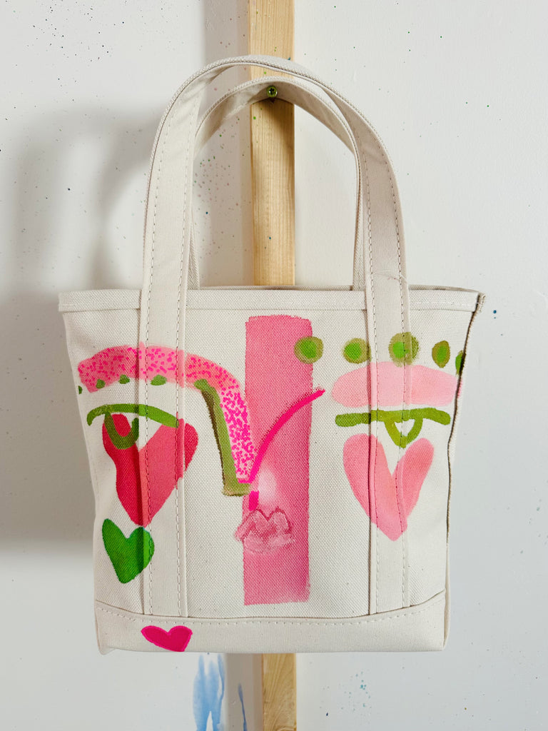 Small Hand-Painted Tote Bag 5