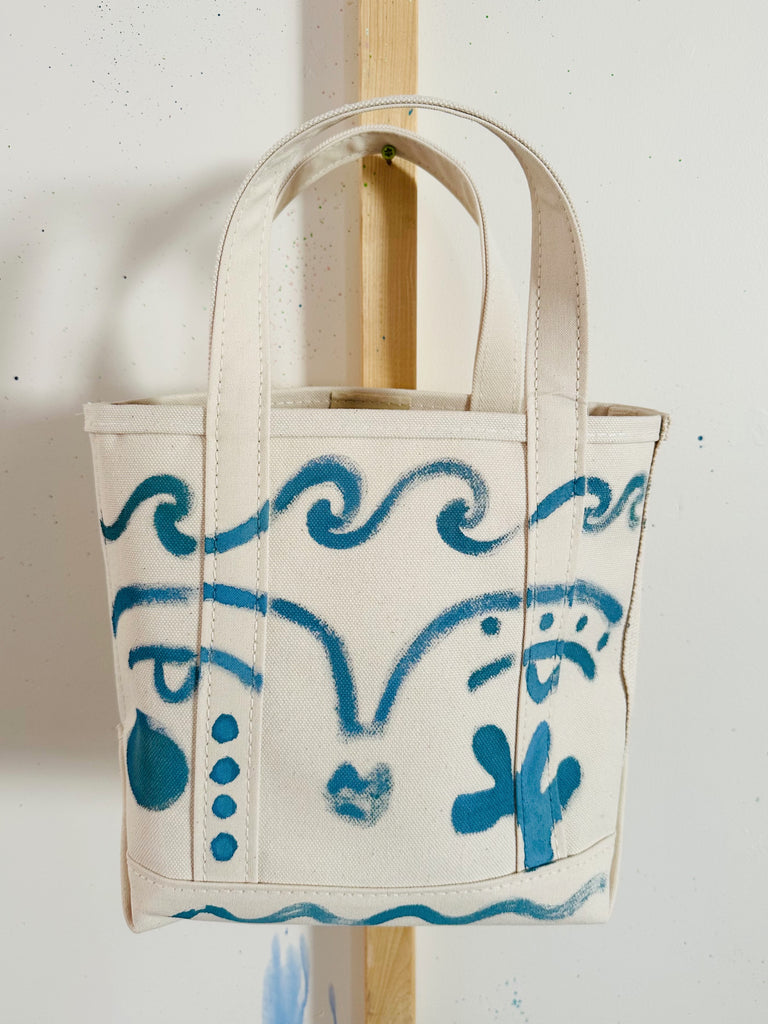 Small Hand-Painted Tote Bag 4