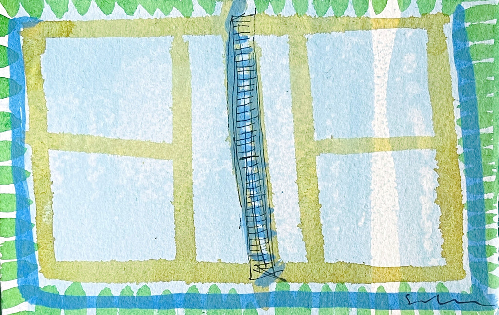 Petite Pickle - Aqua/Pine - 4.5 x 6.5