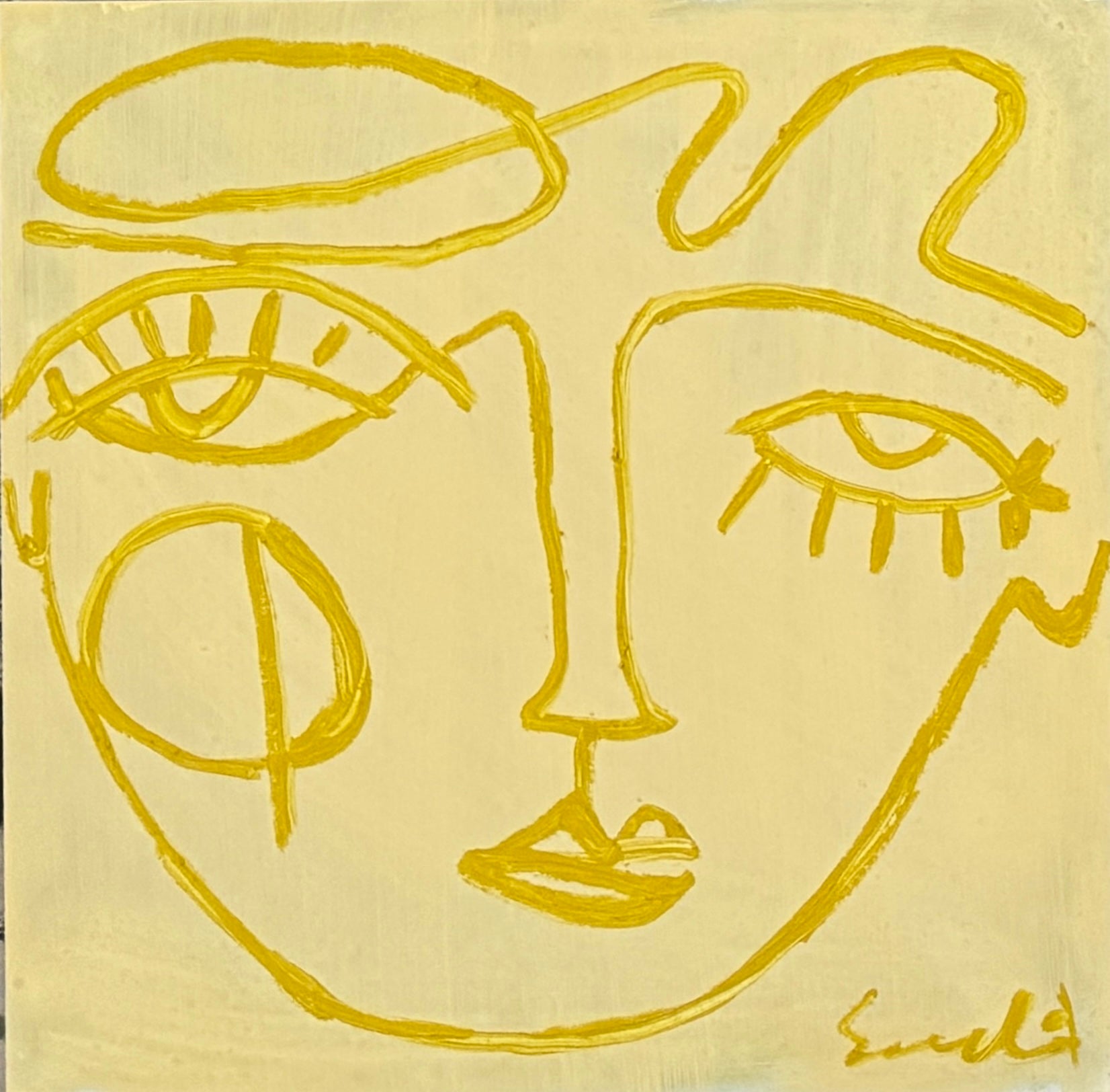 Lemon with Line Face