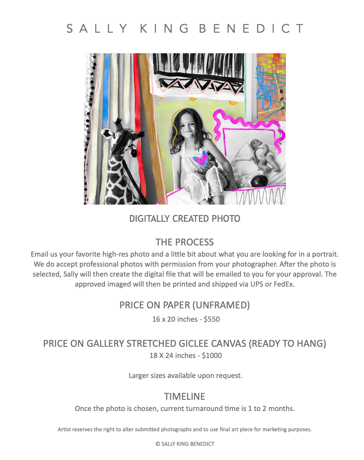 SKB Portrait Commission: Digitally-Created Fine Art Print