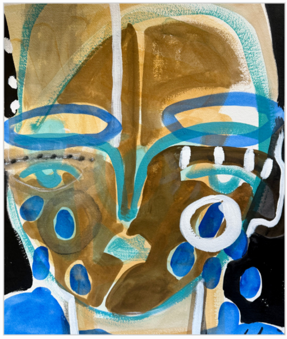 Teardrop Face - 20 X 17