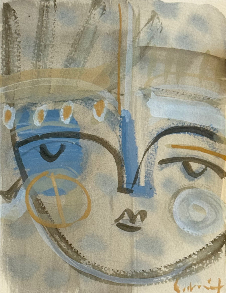 Grey Blue Face