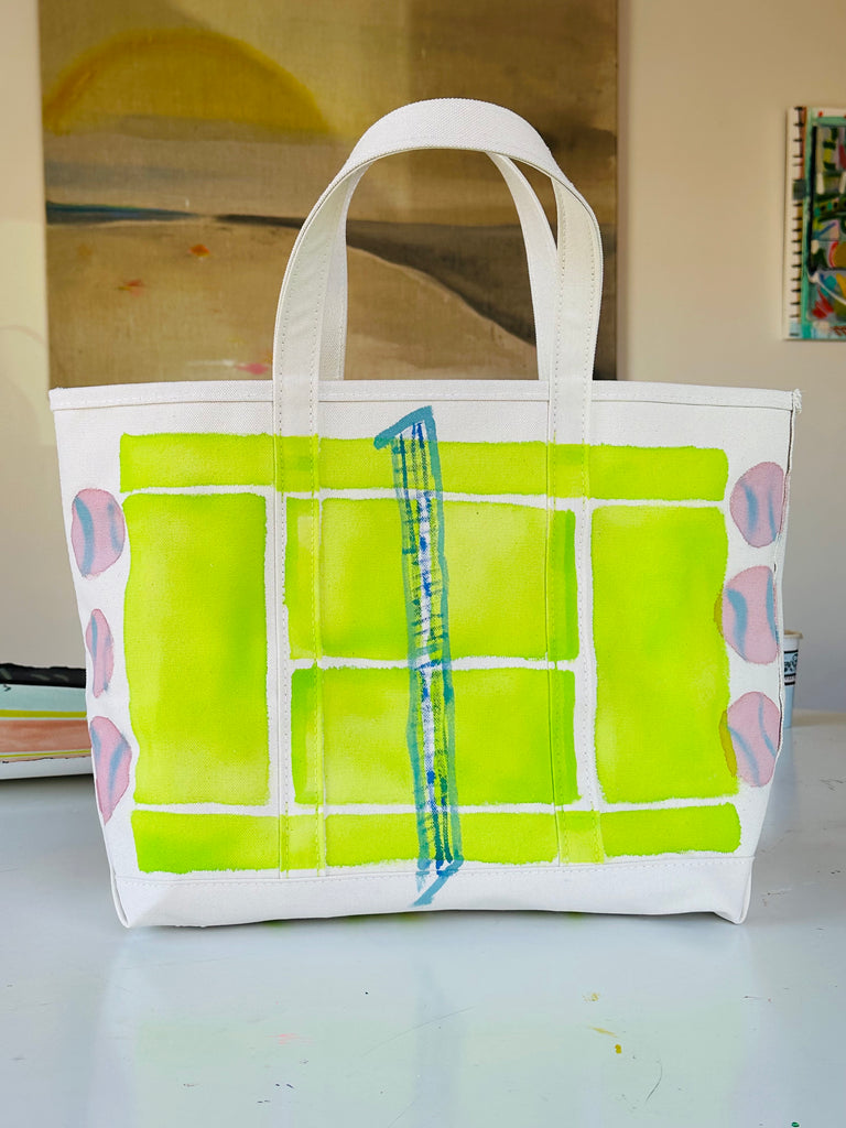 Large Hand-Painted Tote Bag 5