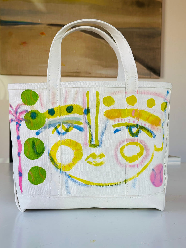 Medium Hand-Painted Tote Bag 6