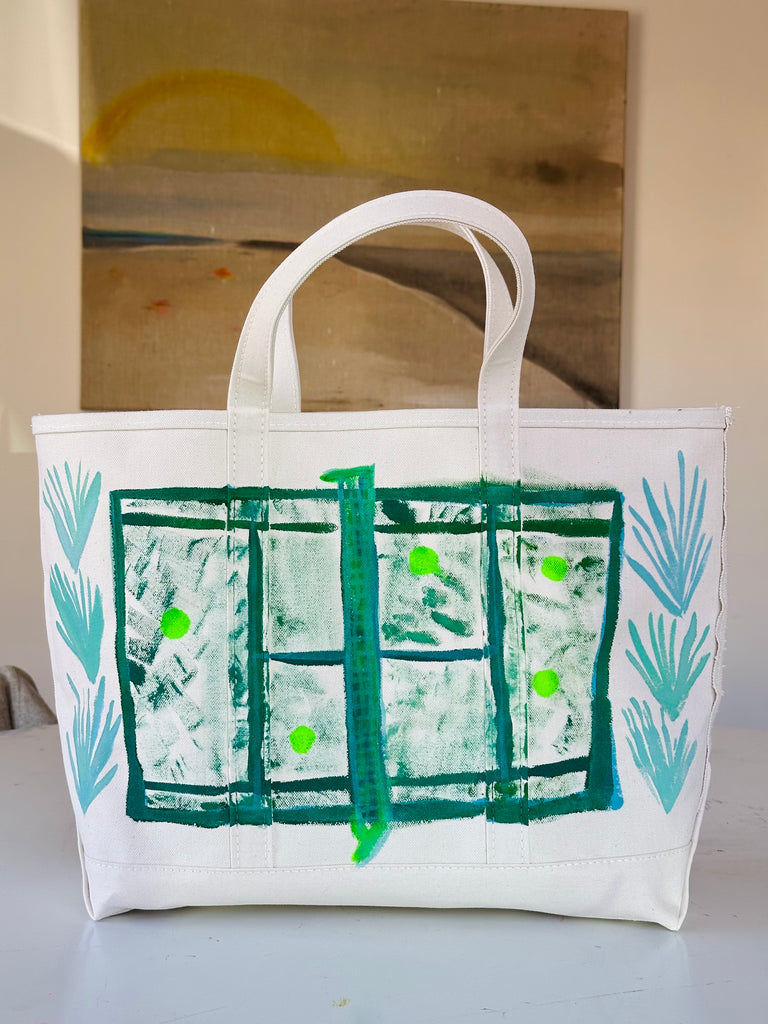 Large Hand-Painted Tote Bag 4