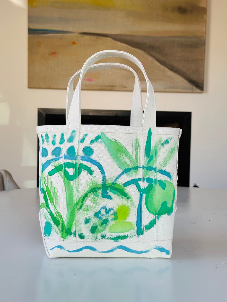 Small Hand-Painted Tote Bag 10