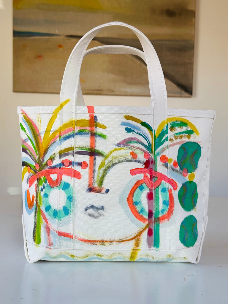 Medium Hand-Painted Tote Bag 5