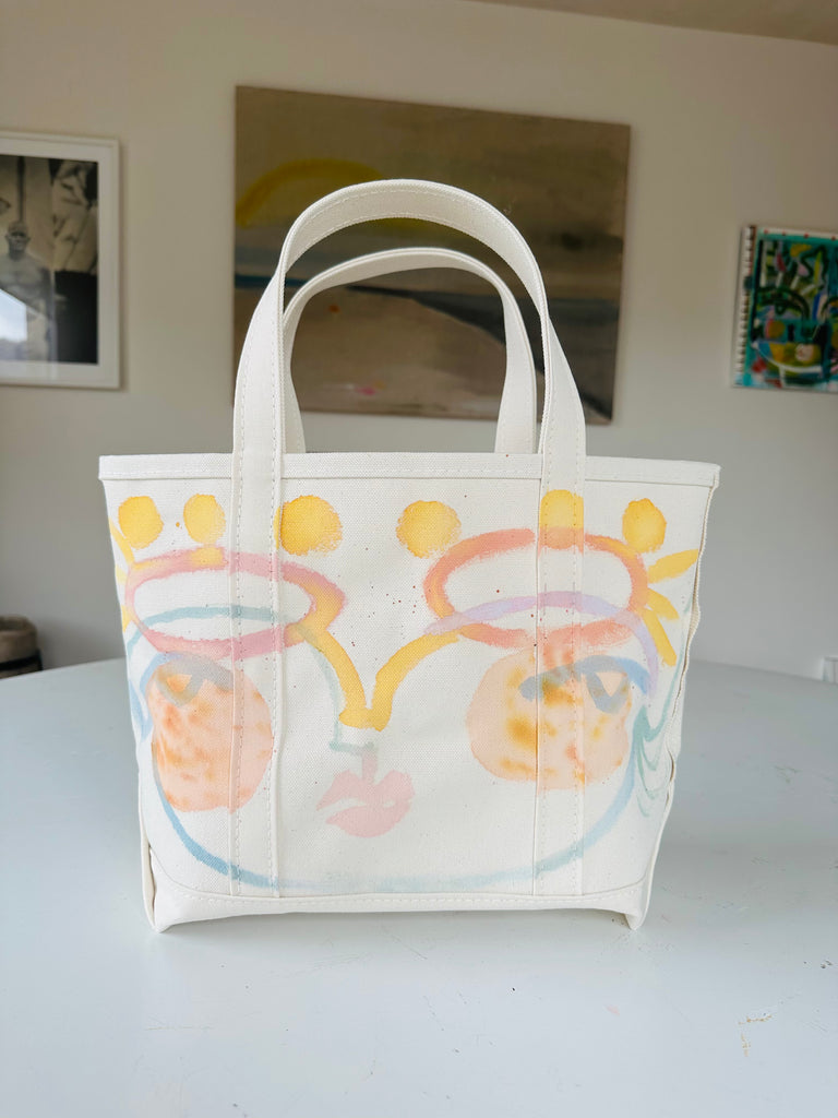 Medium Hand-Painted Tote Bag 8
