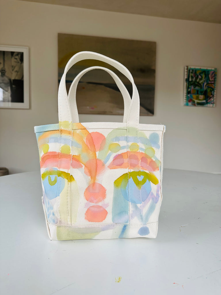 Small Hand-Painted Tote Bag 12