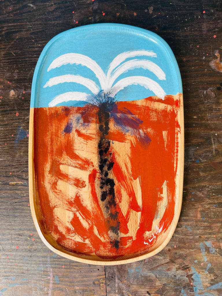 Hand Painted Valet Tray - Palm