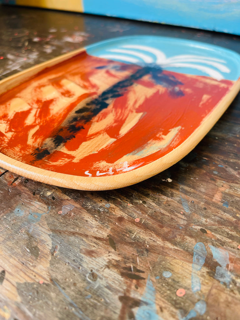 Hand Painted Valet Tray - Palm