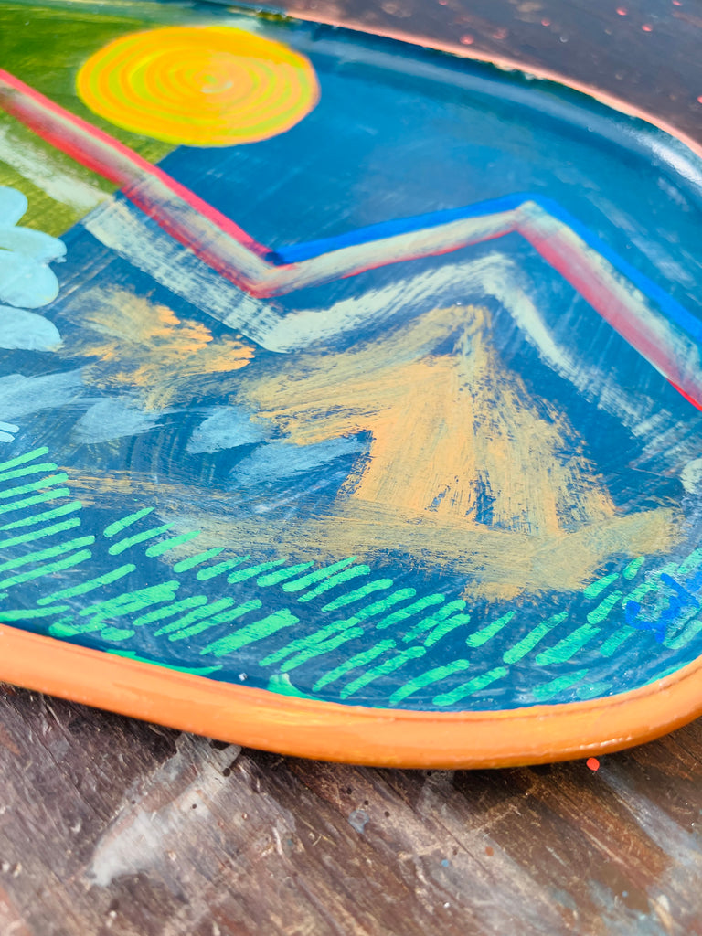 Hand Painted Valet Tray - Mountain