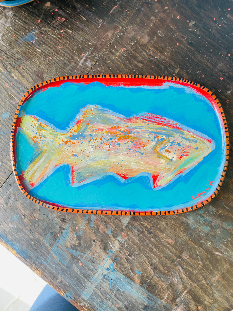 Hand Painted Valet Tray - Fish