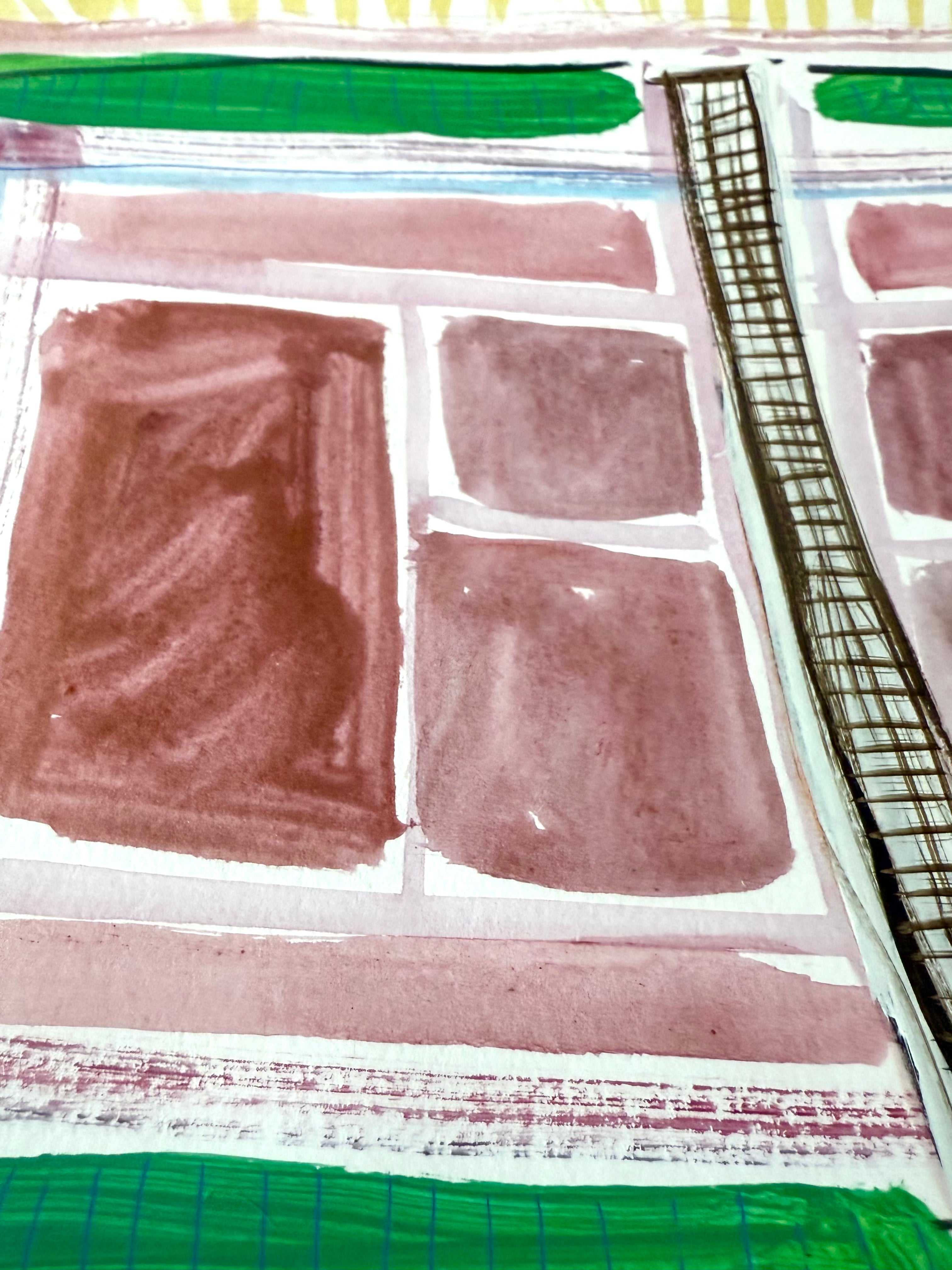 Clay Court with Grass