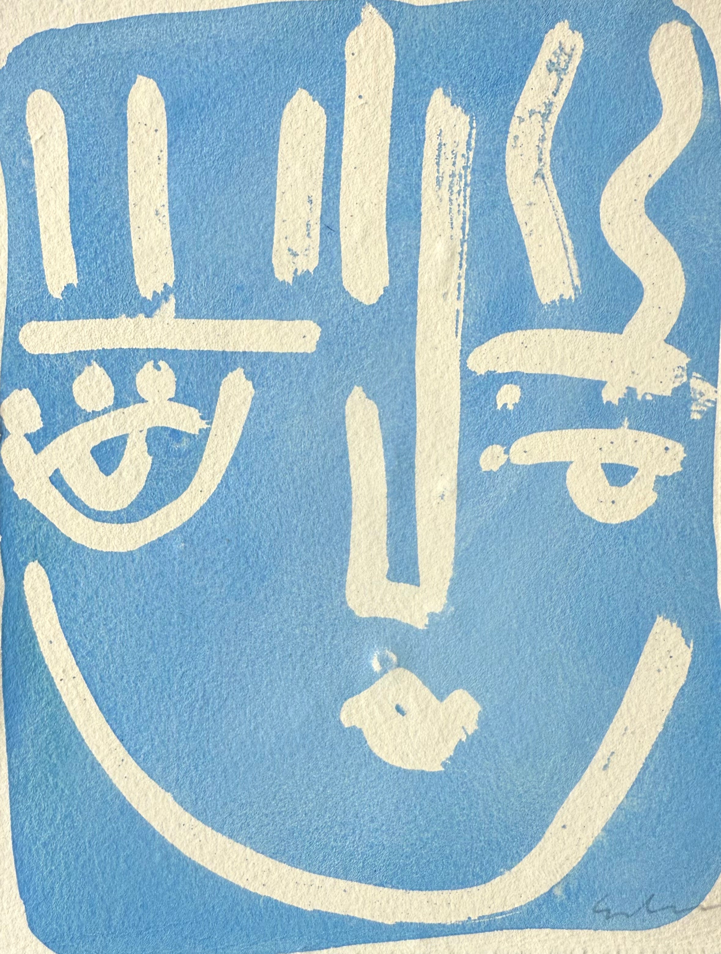Simple Blue Face 25