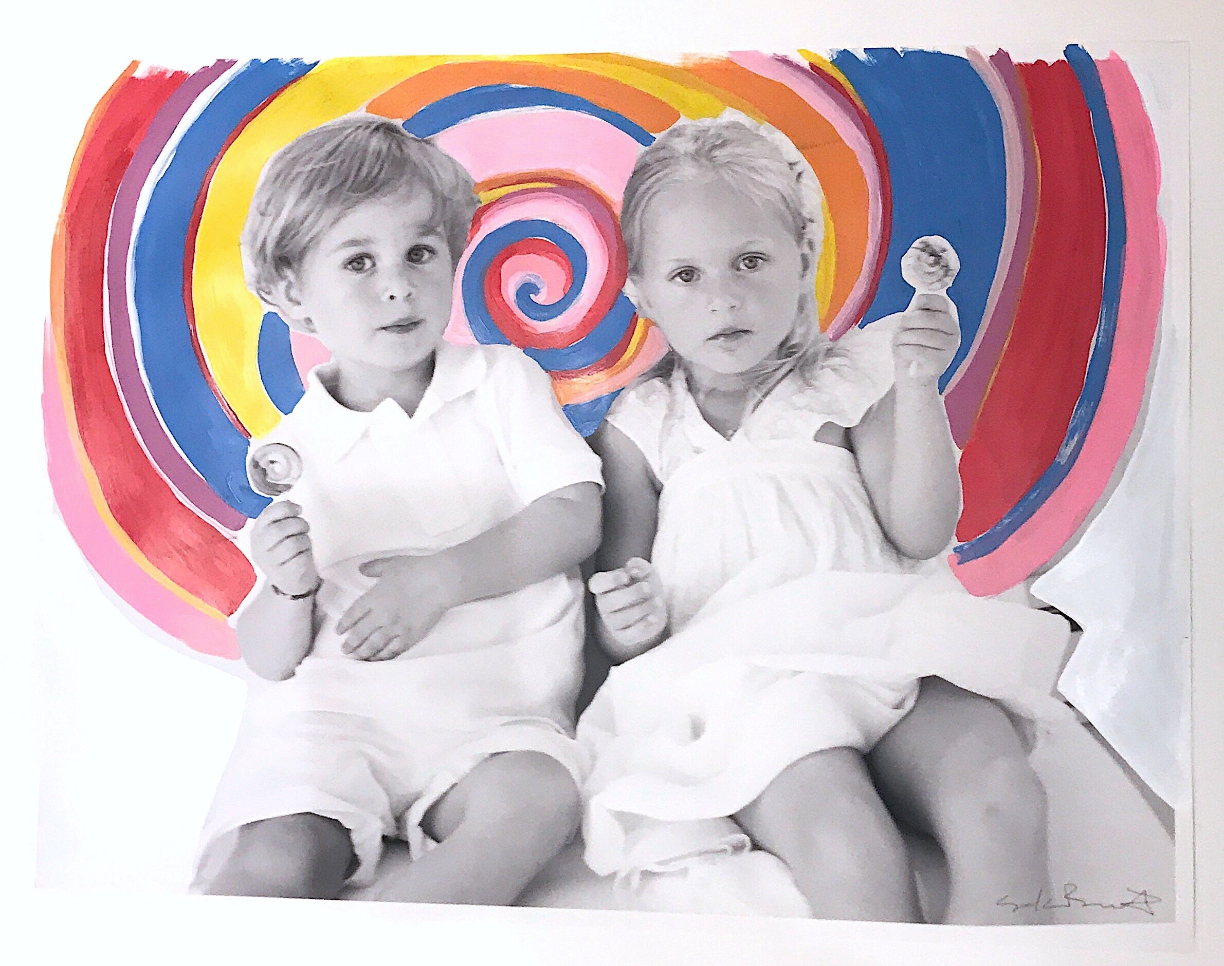 DEPOSIT for SKB Portrait Commission: Hand-Painted Photography