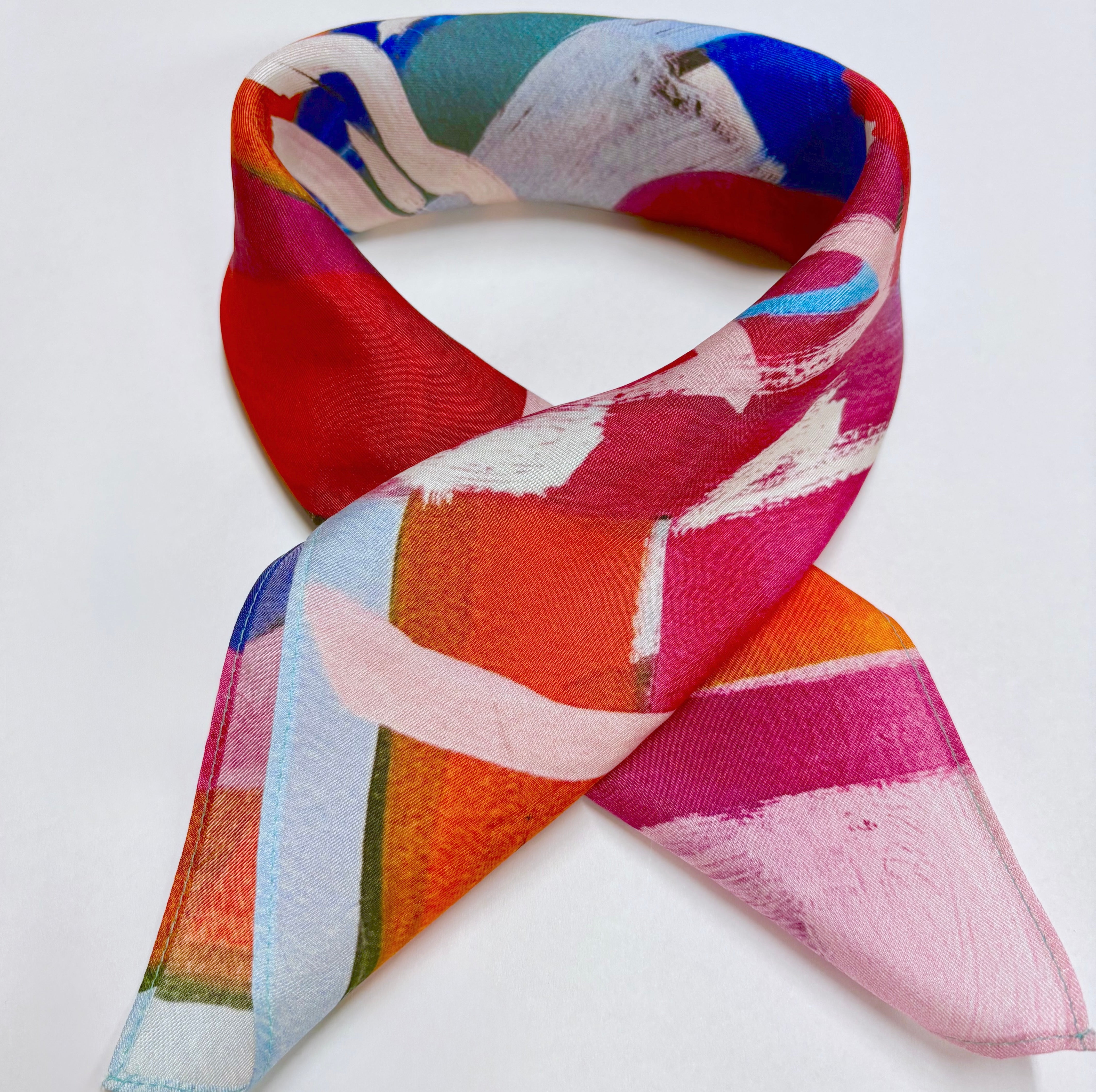 Feliz Silk Scarf - 18x18